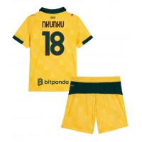 AC Milan Christopher Nkunku #18 Tretí Detský futbalový dres 2025-26 Krátky Rukáv (+ trenírky)